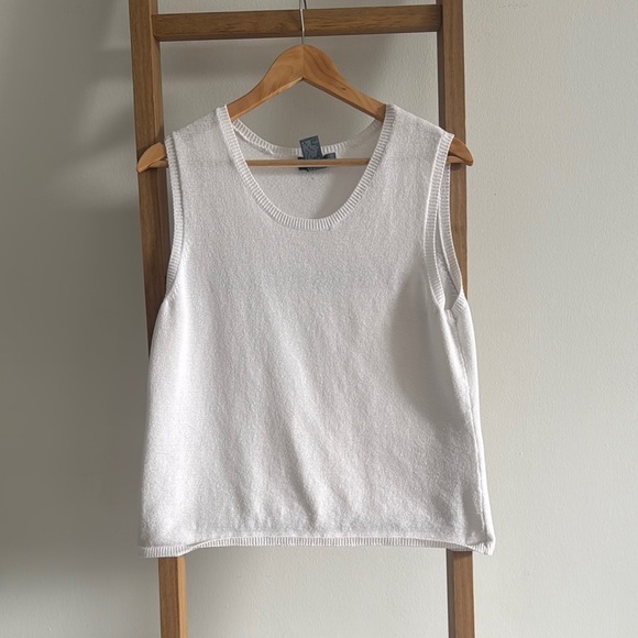 KORET VINTAGE l XL White Sleeveless Top Knit - Picture 1 of 5